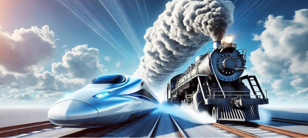 Bullettrain-stoomtrein-2 Ben jij er klaar voor om te versnellen?